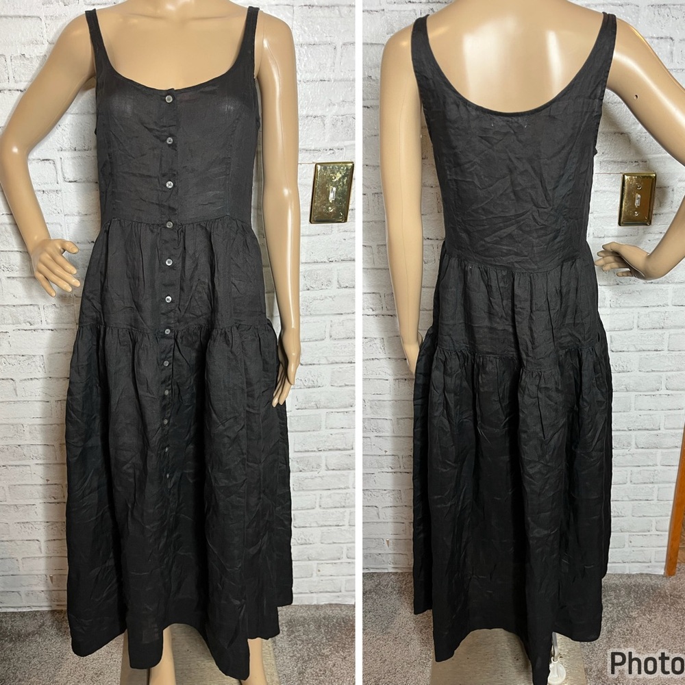 Doen black Avalon maxi dress sleeveless - Picture 2 of 7